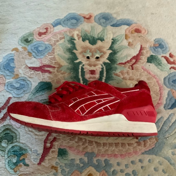 ASICS GEL Respector Red 4th of July Athletic Sneakers H6U3L Mens Size 11.5 - Picture 6 of 11